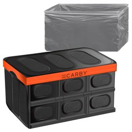 [MURO] CARBY Folding Vehicle Organizer, large capacity 30 Liter, Lid, Waterproof Cover Provided for Free _ Trunk organizer, Vehicle organizer